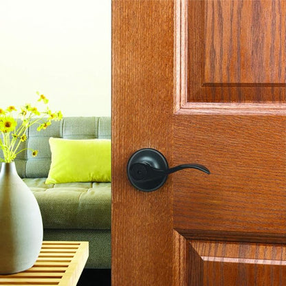 Design House 778902 Springdale Privacy Bed and Bath Door Lever Matte Black