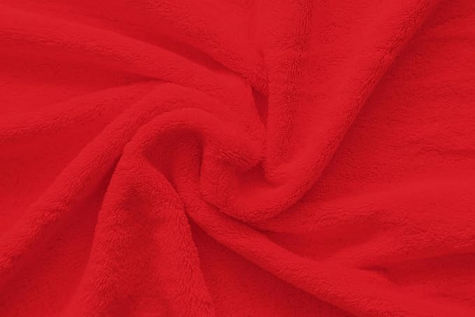 American Veteran Towel, 100% Cotton Turkish Bath Towels for Bathroom 4 Pack, 27x54 Extra Large Premium Soft Drying Bathroom Towels, Red