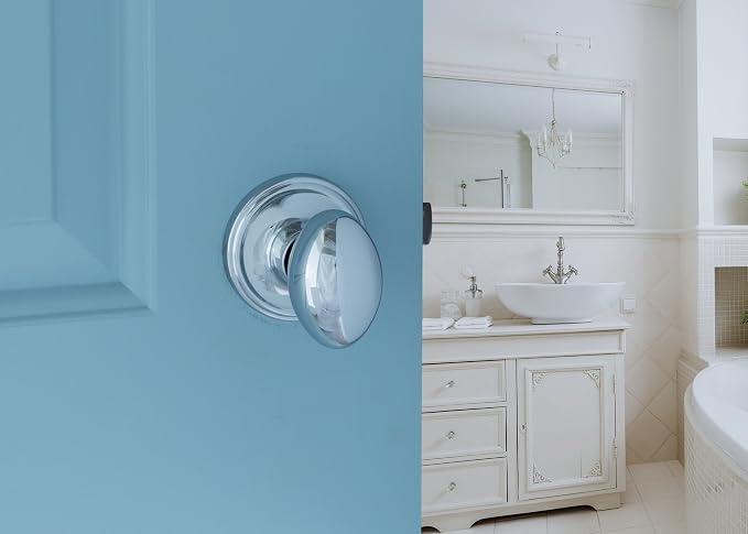 Copper Creek EK2020PS Egg Door Knob, Passage Function, 1 Pack, in Polished Stainless