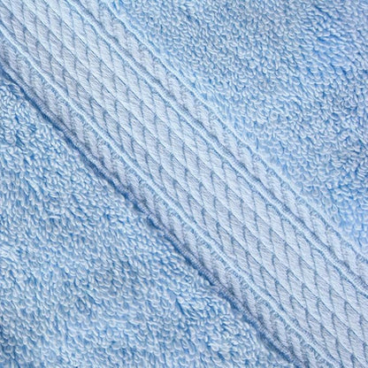 Superior Egyptian Cotton Plush & Absorbent, Face Towel Set of 6, Light Blue | Quick Dry, Soft Luxury Towel Set, Bath Essentials for Bathroom, Guest Bath, Spa, 2 Piece Face, Madeline Towels