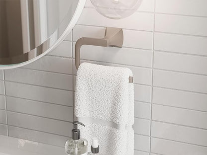 Pfister Bruxie Towel Ring, Hand Towel Holder for Bathroom, Wall-Mounted, Screw-in, Spot Defense Brushed Nickel Finish, BRBBIE0GS