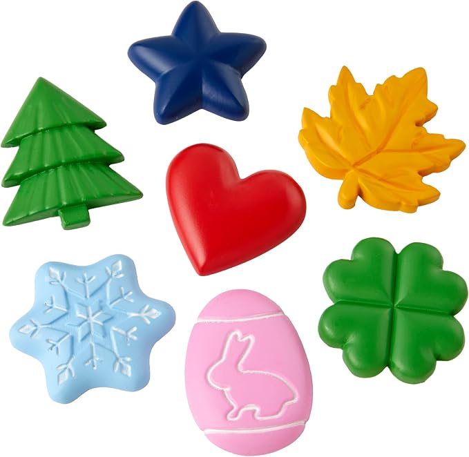 SKL Home Seasonal Soap/Lotion Dispenser Set with 7 Holiday Magnets, Silver | Interchangeable designs to celebrate all year! Gift-ready & great for the bathroom, kitchen, bar or any sink space.