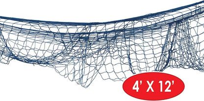 Beistle Blue Cotton String Novelty Nautical Decorative Fish Netting Under The Sea Luau Party Supplies