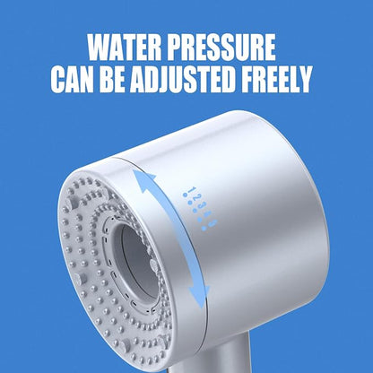High Pressure Shower Head, Filtered Shower Head with Handheld, Multiple Spray Modes with Pause Switch Water Saving Filter Showerhead,Showerhead Set, for Pets Bath (blue)
