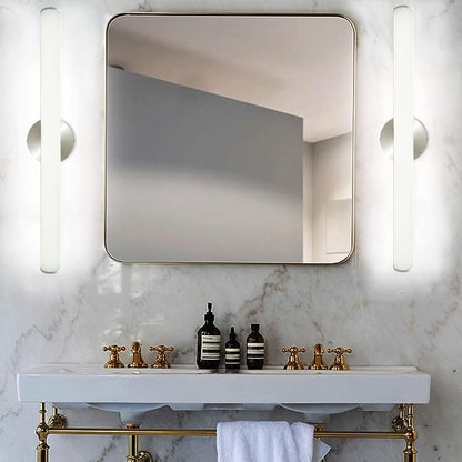 LED Bathroom Vanity Light, 16W 24inch Bathroom Lights Fixture,1600LM Led Vanity Lights Bar, 4000K Natural White Bath Wall Lighting Fixture Sconce Indoor, Vanity Light Fixtures Over Mirror