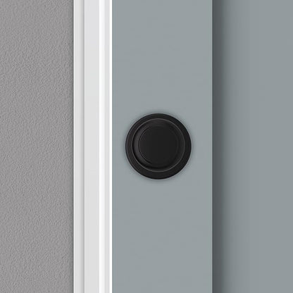 Kwikset Cove Interior Passage Door Knob, Handle For Closet and Hallway Doors, Non-Locking Doorknob, Matte Black
