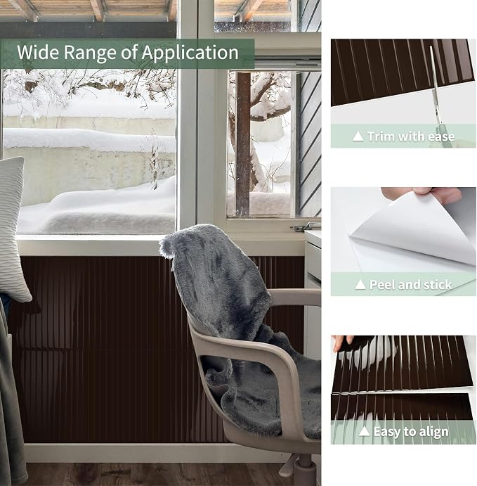 10-Sheet Upgraded Thick Peel and Stick Kitchen Backsplash Tiles | Waterproof Premium Self-Adhesive Wall Tile Stick on Backsplash for Kitchen,Bathroom and Fireplace(Brown,12"×12")