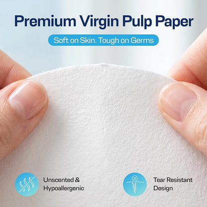 Rockland Guard Disposable Toilet Seat Covers - Flushable Paper Travel Pack - 200 Count (20 Resealable 10-Packs) - Portable Potty Training & Bathroom Hygiene Essentials for Adults & Kids