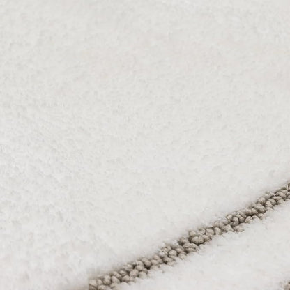 Mohawk Home Corona Casual Geometric White 2' X 3' 4" Machine Washable Bath Mat Perfect for Bathroom