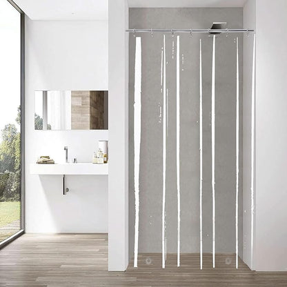 Clear Tall and Small Shower Liner 40x84 for RV Camper Single Bath | Transparent Narrow Stall Peva Plastic Vinyl Shower Curtain Sets for Stand Up Single Bathroom