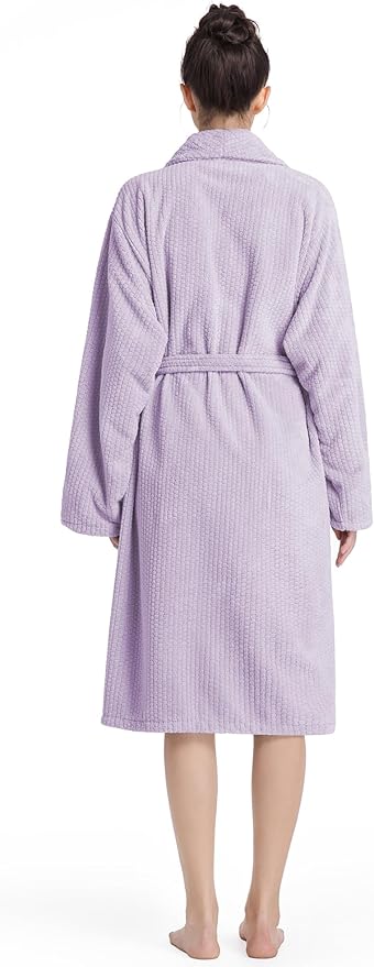Plush Bath Robes For Women After Shower,Soft Long Towel Robe,Quick Dry&Warm Womens Bathrobe