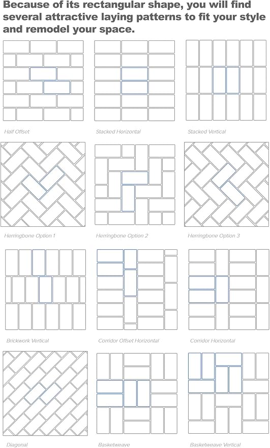 AULIGET 100 Piece Peel and Stick Backsplash PVC Tile, 3 Inch x 6 Inch Dover Gray Stick on Tiles for Backsplash Kitchen, Bathroom, Laundry Room, Camper, Fireplace