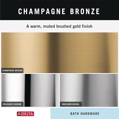 DELTA 79710-CZ, 18" Glass Shelf with Bar, Champagne Bronze