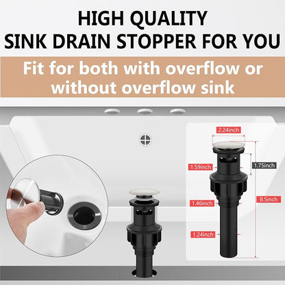 Brushed Nickel Waterfall Bathroom Faucet 4 Inch Centerset,2-Handle | Stainless Steel 3-Hole Deck-Mount Design Includes Supply Lines and Pop-Up Drain for a Complete Vanity Installation