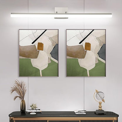36in LED Vanity Light, 36W 2500LM Modern Brushed Nickel Adjustable Bathroom Light Fixture Over Mirror, Dimmable Light Bar 5000K Cool White
