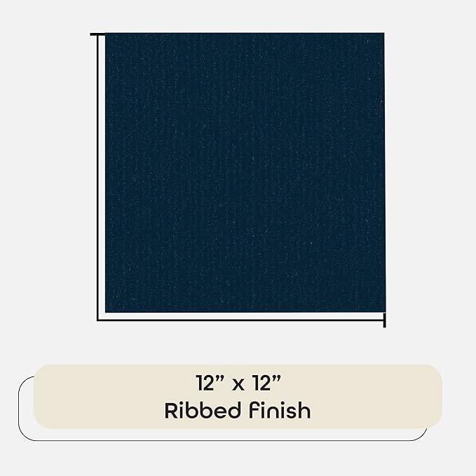 Nexus Self Adhesive 12-Inch Carpet Floor Tiles, 12 Tiles - 12" x 12", Navy Blue - Peel & Stick, DIY Flooring for Kitchen, Dining Room, Bedrooms & Bathrooms by Achim Home Decor