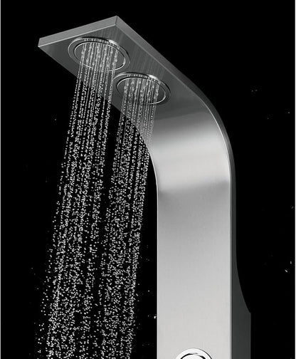 Blue Ocean 63" Stainless Steel SPS8863 Thermostatic Shower Panel Tower System vwith Rainfall Shower Head, Body Nozzles, and Handheld Shower Head, Shower Column
