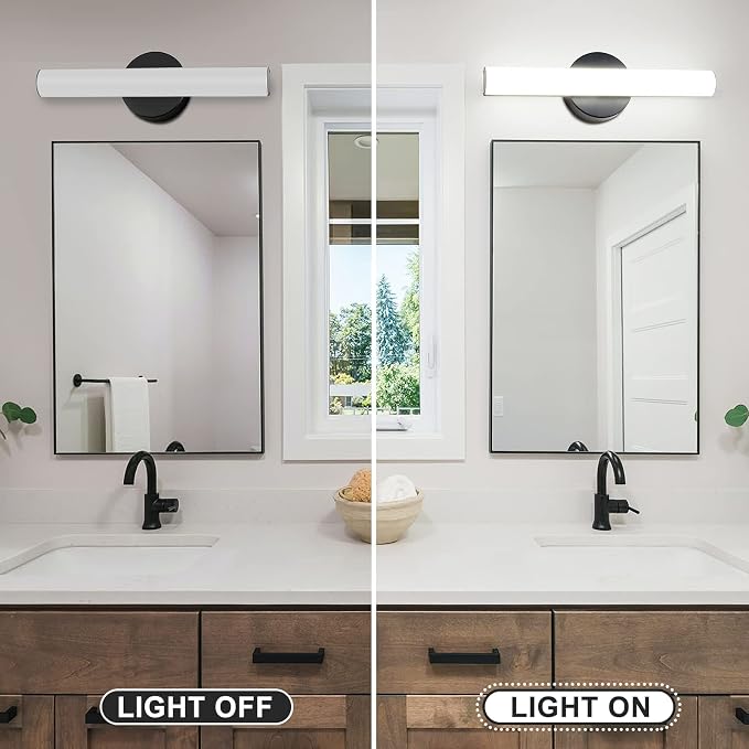 Modern Dimmable LED Vanity Light Bar Lighting Fixtures, 15.9 Inch LED Bathroom Light Fixture, 15W 1300LM Daylight White 5000K Wall Sconces