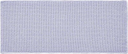 TYUU Waffle Runner Rug Bathroom, Long Cute Bath Mat, 60x24 Lavender Cream | Super Absorbent Quick Dry Bath Rug, Non-Slip Backing, Soft Waffle Washable Farmhouse Bathroom Mats, Tub, Shower & Home Decor