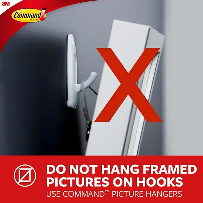 Command Bath Replacement Strips, 2-Medium and 4-Large Water-Resistant Adhesive Strips, Re-Hang Bath Hooks or Caddies