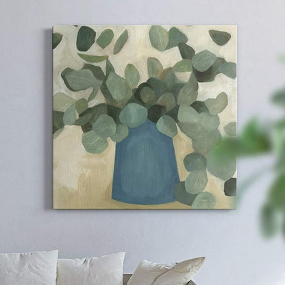 Renditions Gallery Greenery Still Life Wall Art, Premium Gallery Wrapped Canvas Decor, Ready to Hang, 32 in H x 32 in W, Made in America Print