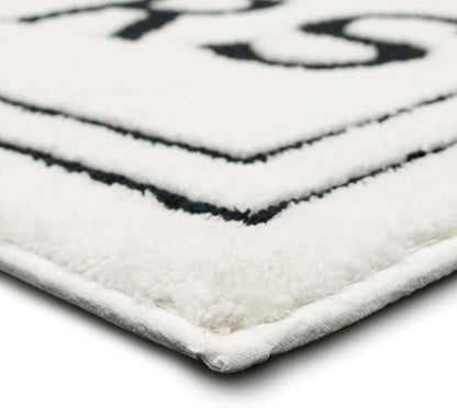 Mohawk Home Hers Casual Novelty; Solid Cream 1' 5" X 2' Bath Mat Perfect for Bathroom