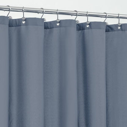 ALYVIA SPRING Waterproof Fabric Shower Curtain or Liner Stone Blue, 72x72 | 3 Magnets, Soft Cloth & Hotel Quality, Machine Washable, Light-Weight, Standard Size