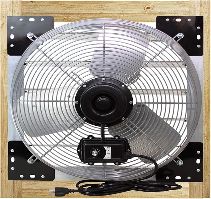 VES SF-20000-01 Shutter Mount Exhaust Fan,115V,20"