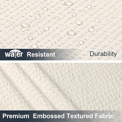 Cream Shower Curtain for Bathroom 84 Inches Eatra Long, Elegant 3D Embossed Textured Cloth Waffle Shower Curtain, Modern Luxury Hotel Style, Water Repellent, Machine Washable, 72X84, Cream