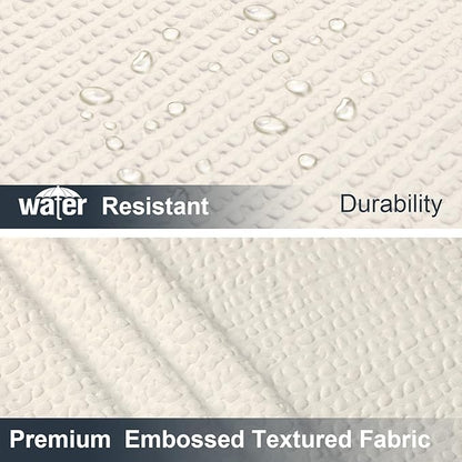 OWENIE Cream Stall Shower Curtain for Bathroom, 3D Embossed Textured Fabric Small Shower Curtain for Narrow Stall Size, Machine Washable Water Resistance, Hotel Style, 36" W x 72" L, Cream