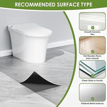 RORA 24x24 Inch Peel and Stick Floor Tile 10-Pack Waterproof Vinyl | Covers 40 Sq.Ft, Self-Adhesive, Easy DIY install, Gray Marble Vinyl Floor Tiles for Bathroom, Kitchen, Laundry & Office