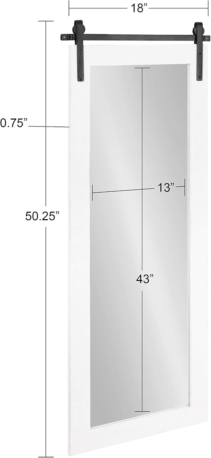 Kate and Laurel Cates Farmhouse Wall Mirror