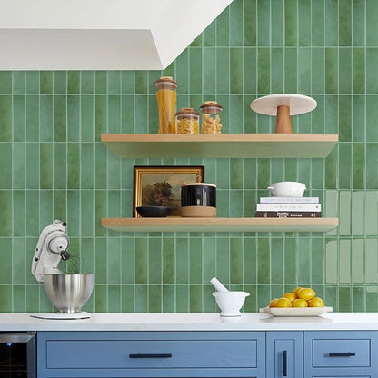 STICKGOO 10-Sheet Peel and Stick Backsplash Tile, Self Adhesive Vinyl Wall Tiles, Stick on Backsplash for Kitchen and Bathroom(Thicker Design)