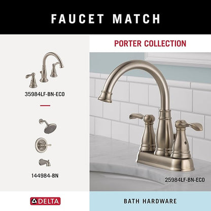 Delta Faucet Porter 24 inch Towel Bar, SpotShield Brushed Nickel , Bathroom Accessories, PTR24-BN