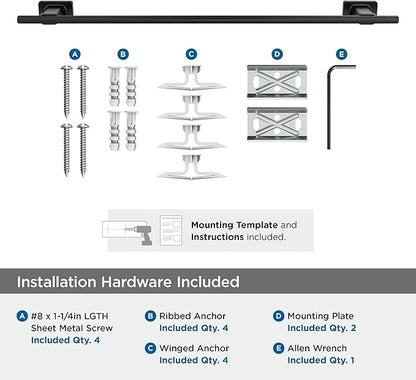Amerock Bronx Black Bronze 24 inch (610mm) Towel Bar, BH26615BBR