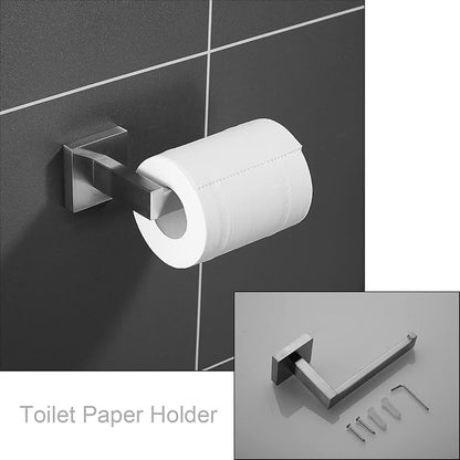 Bathroom Hardware Set 24-Inch Towel Bar,2pcs Towel Hook,Toilet Paper Holder,Hand Towel Holder Stainless Steel Brushed Nickel Bathroom Accessories GTS3190N