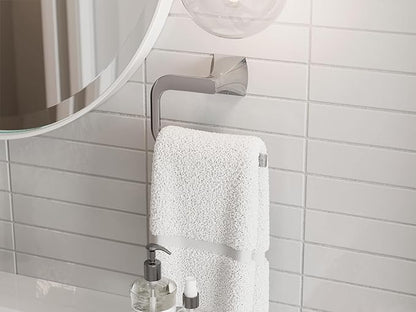 Pfister Bruxie 3-Piece Bathroom Hardware Set with Towel Bar, Towel Ring, and Toilet Paper Holder, Wall-Mounted, Polished Chrome Finish, BTBBIE3C