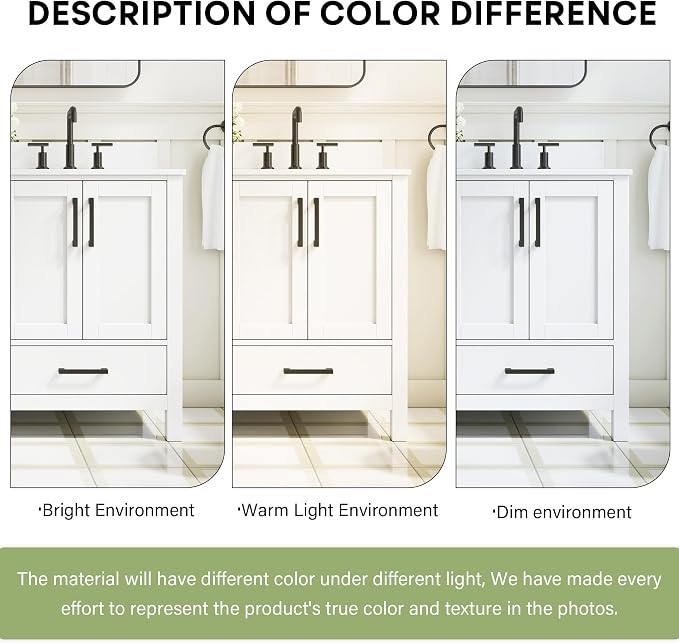 60-Inch Bathroom Vanity with Sink, 4 Soft-Close Doors and 6 Soft-Close Drawers, Bathroom Freestanding Vanity with Cultured Marble Countertop, White Vanity with Matte Black Handles