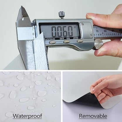 Livelynine 32-Pack Cement Slate Peel and Stick Floor Tile Waterproof Vinyl Flooring Tiles Sticky Flooring Tiles for Bathroom Kitchen Gray Self Adhesive Floor Tiles Laminate Flooring Linoleum 12X12 in