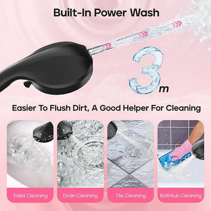 Filtered Shower Head with Handheld, High Pressure 9 Settings Shower Filter Head for Hard Water, Built-in Power Spray, Hard Water Filter Showerhead-Remove Chlorine-Dry Skin,Hair(Matte Black)