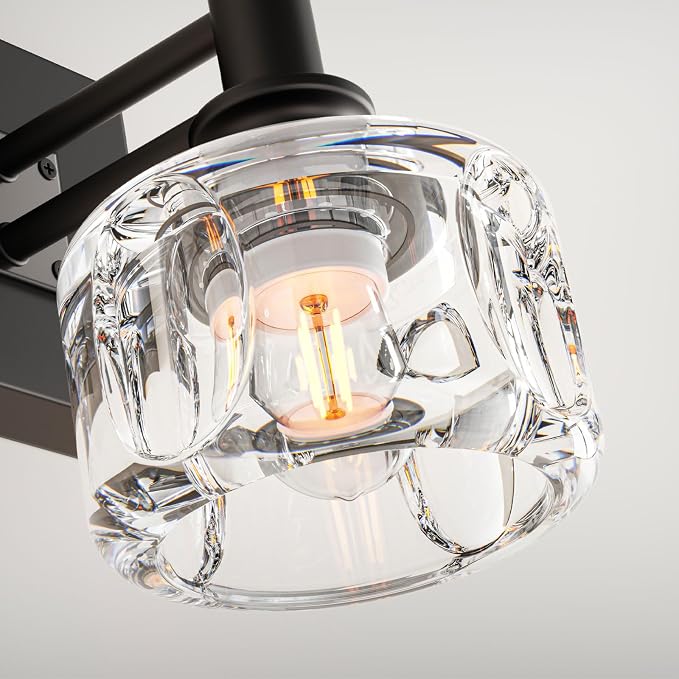 Farmhouse Vanity Light Fixtures 2-Light Bathroom Vanity Light Black Vanity Lights for Bathroom(13.3inches in Length)