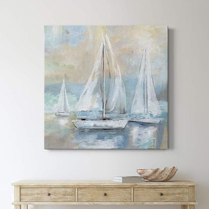 Renditions Gallery Sail Away Wall Art, Premium Gallery Wrapped Canvas Decor, Ready to Hang, 40 in H x 40 in W, Made in America Print