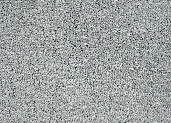 Garland Rug Traditional Nylon Washable Platinum Gray 5 Piece Set - Lid, Contour, 3 Bath Rugs - Soft, Absorbent, and Stylish for Your Bathroom