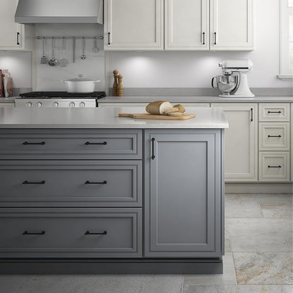 Franklin Brass Francisco (10-Pack) Cabinet Handles 5-1/16" Hole Center Pulls | Matte Black Hardware Kitchen Door, Drawers, Dressers, Furniture P29618Z-FB-B
