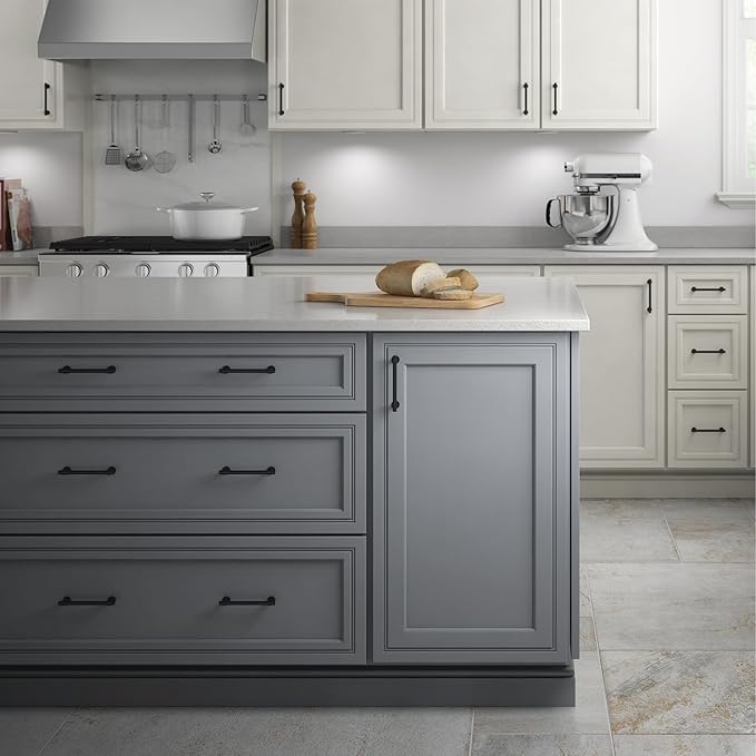 Franklin Brass Francisco (5-Pack) Cabinet Handles 5-1/16" Hole Center Pulls | Matte Black Hardware Kitchen Door, Drawers, Dressers, Furniture P29618Z-FB-B1