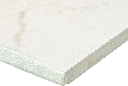 Daltile Perpetuo 3" x 24" Porcelain Marble Look Bullnose in Polished Elegant Beige (Sold by the piece)