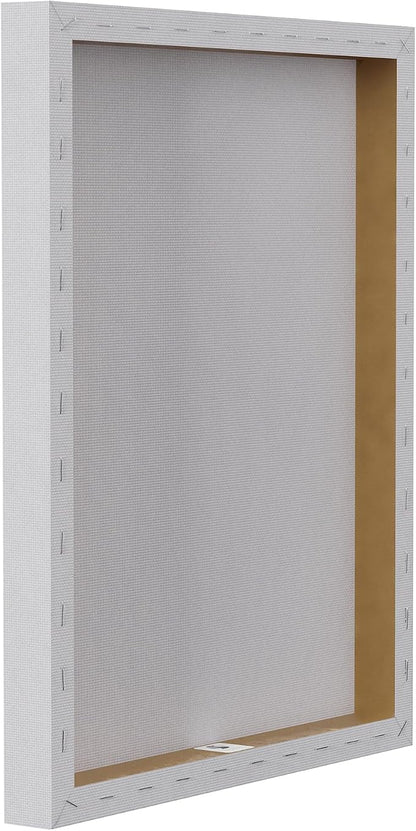 Bathroom Floral Filled Shelves, 16 x 20 Inch Canvas Wall Art | Stupell Industries · By Lettered and Lined · Ready to hang · Serene cottage charm for bathroom spaces · Made in USA