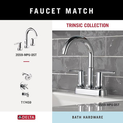 Delta 75912 Trinsic 12 in. Wall Mount Towel Bar Bath Hardware Accessory in Polished Chrome
