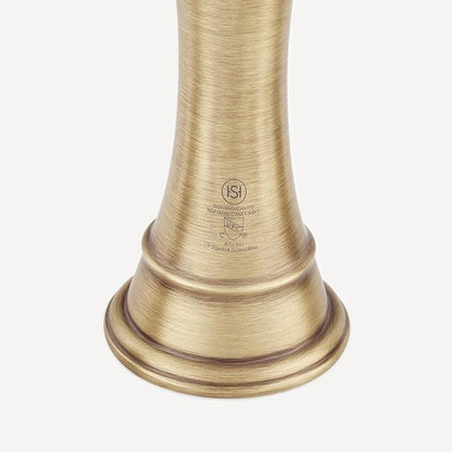 Signature Hardware 948585 Beasley 1.2 GPM Widespread Bathroom Faucet with Pop-Up Drain Assembly - Aged Brass | Includes - Pop-Up Drain Assembly - Aged Brass