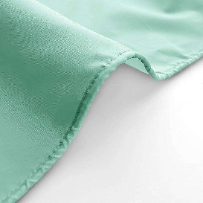 EurCross Green Fabric Shower Curtain Liner Extra Long 72 x 84 inches,Water-Repellent Medium Weight Cloth Shower Curtains for Bathroom with Hooks